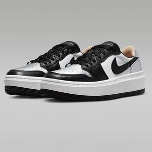 Jordan 1 Elevate Low "Metallic Silver/Black/White" Women's Shoe